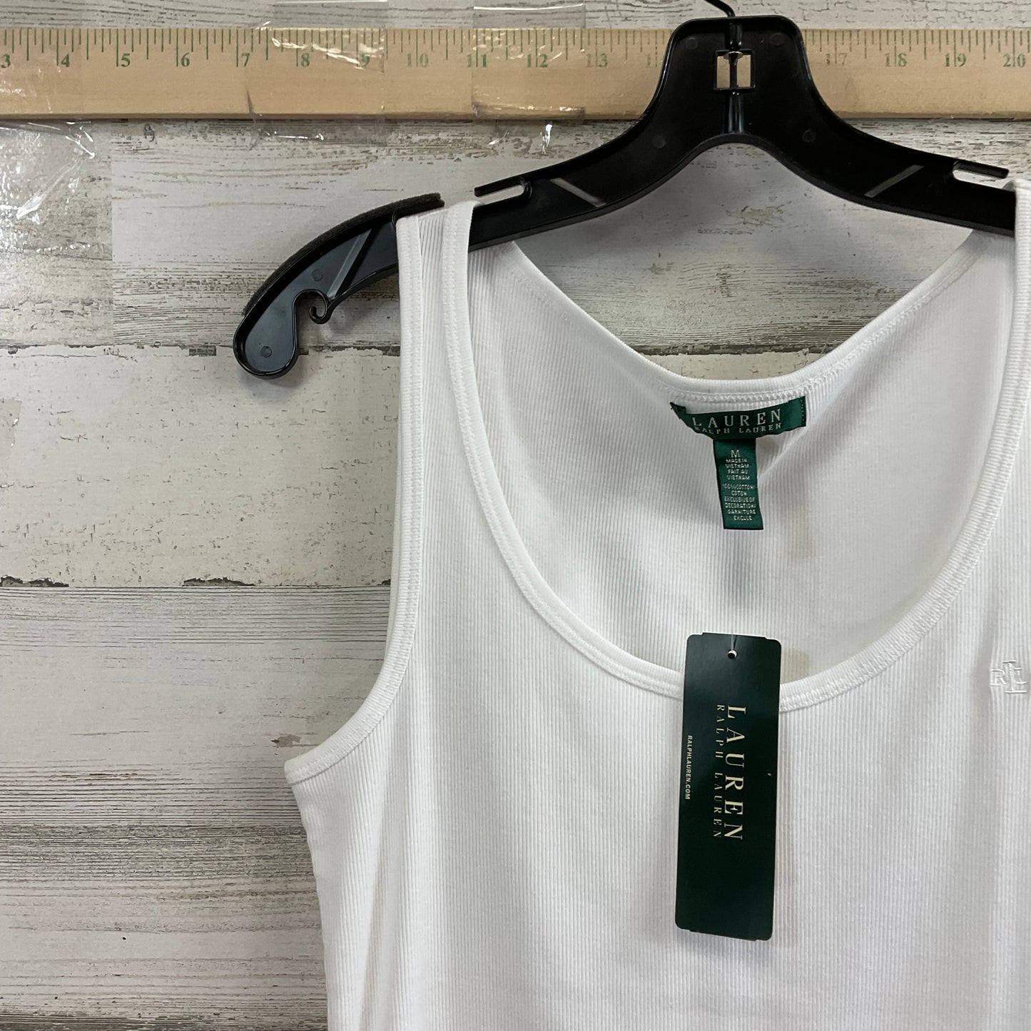 Tank Top By Lauren By Ralph Lauren In White, Size: M