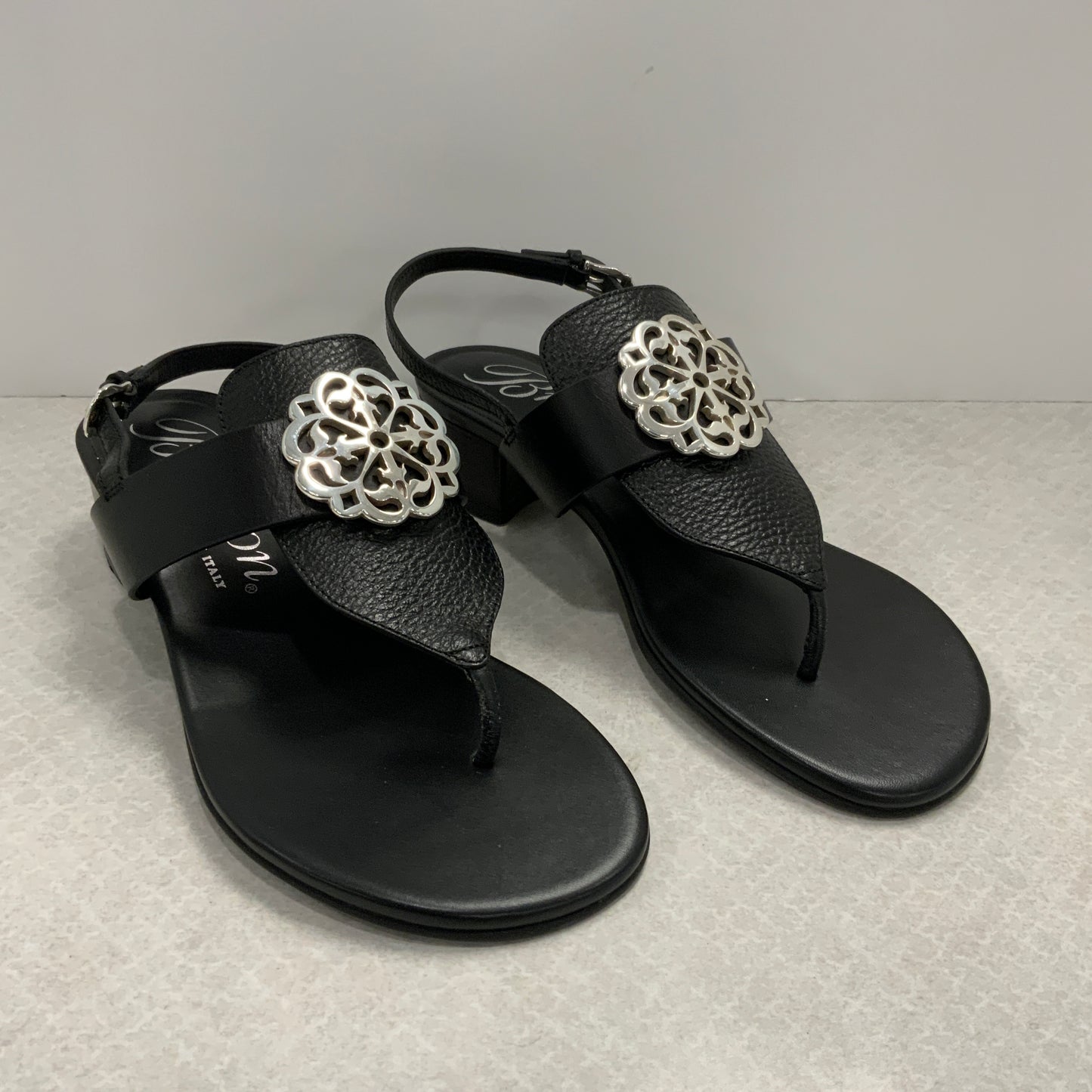 Sandals Heels Block By Brighton In Black, Size: 7.5