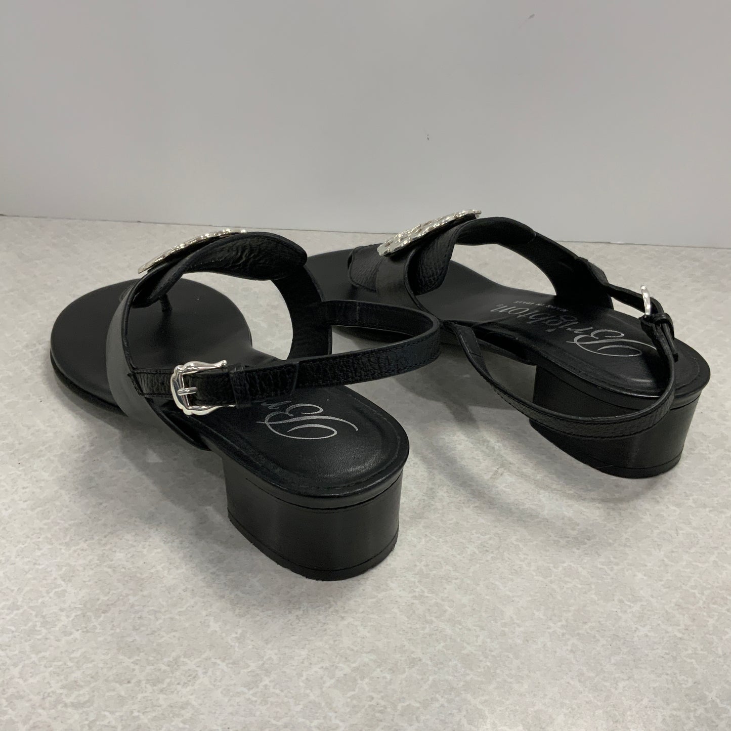 Sandals Heels Block By Brighton In Black, Size: 7.5