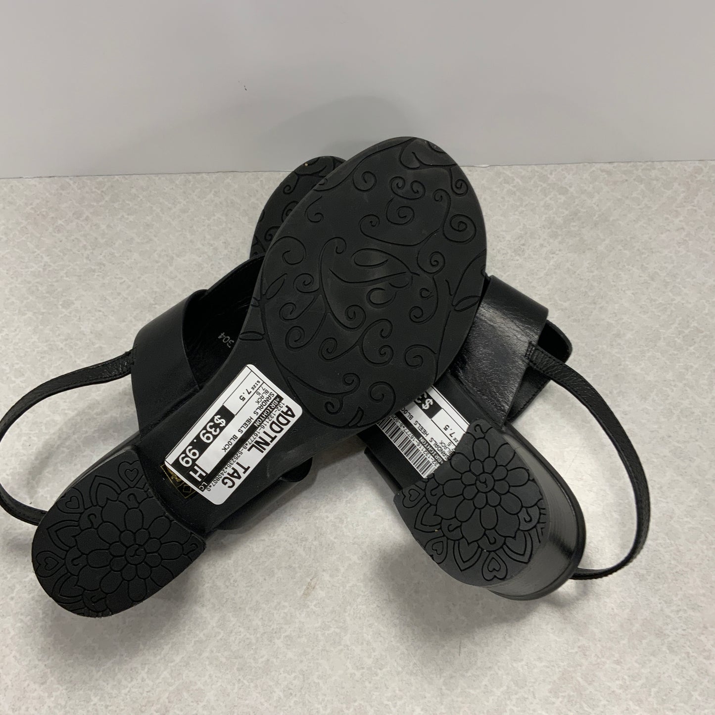 Sandals Heels Block By Brighton In Black, Size: 7.5