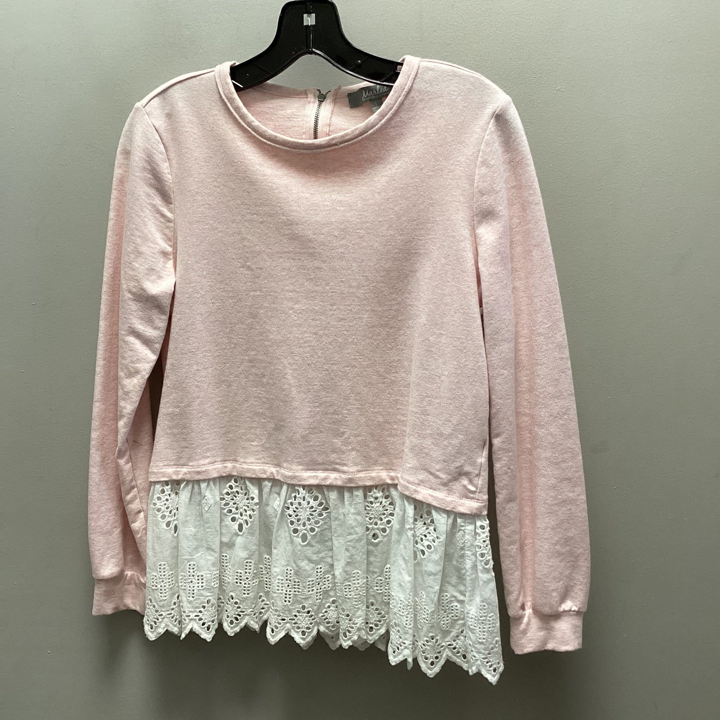 Top Long Sleeve By Marled In Pink, Size: S