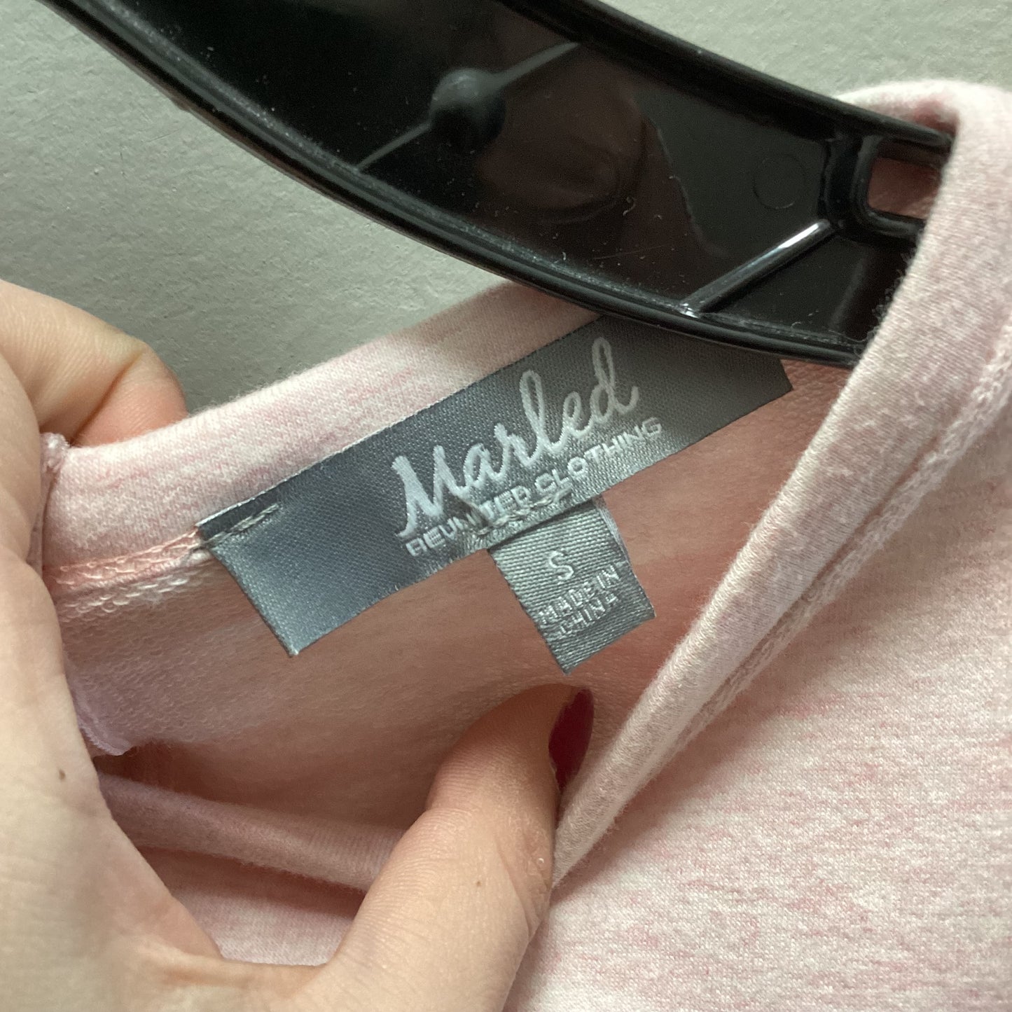 Top Long Sleeve By Marled In Pink, Size: S