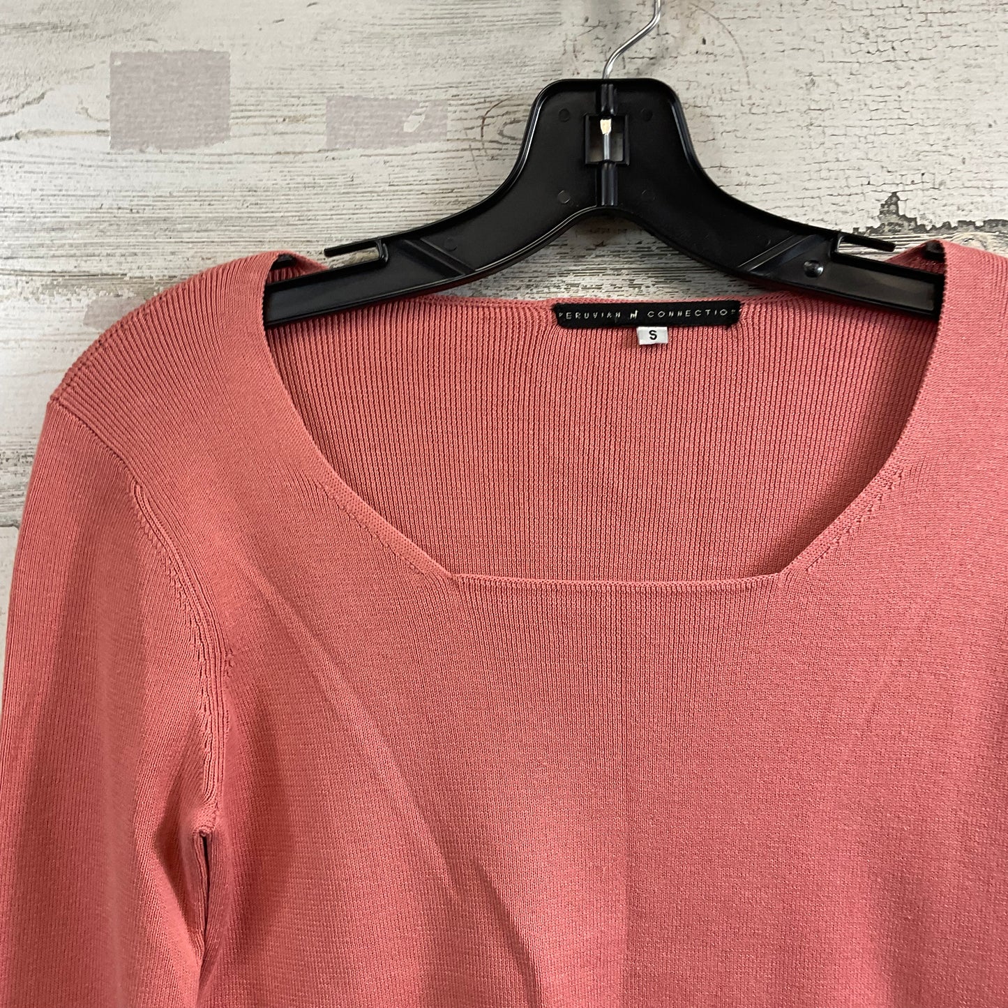 Top Long Sleeve By Peruvian Connection In Orange, Size: S