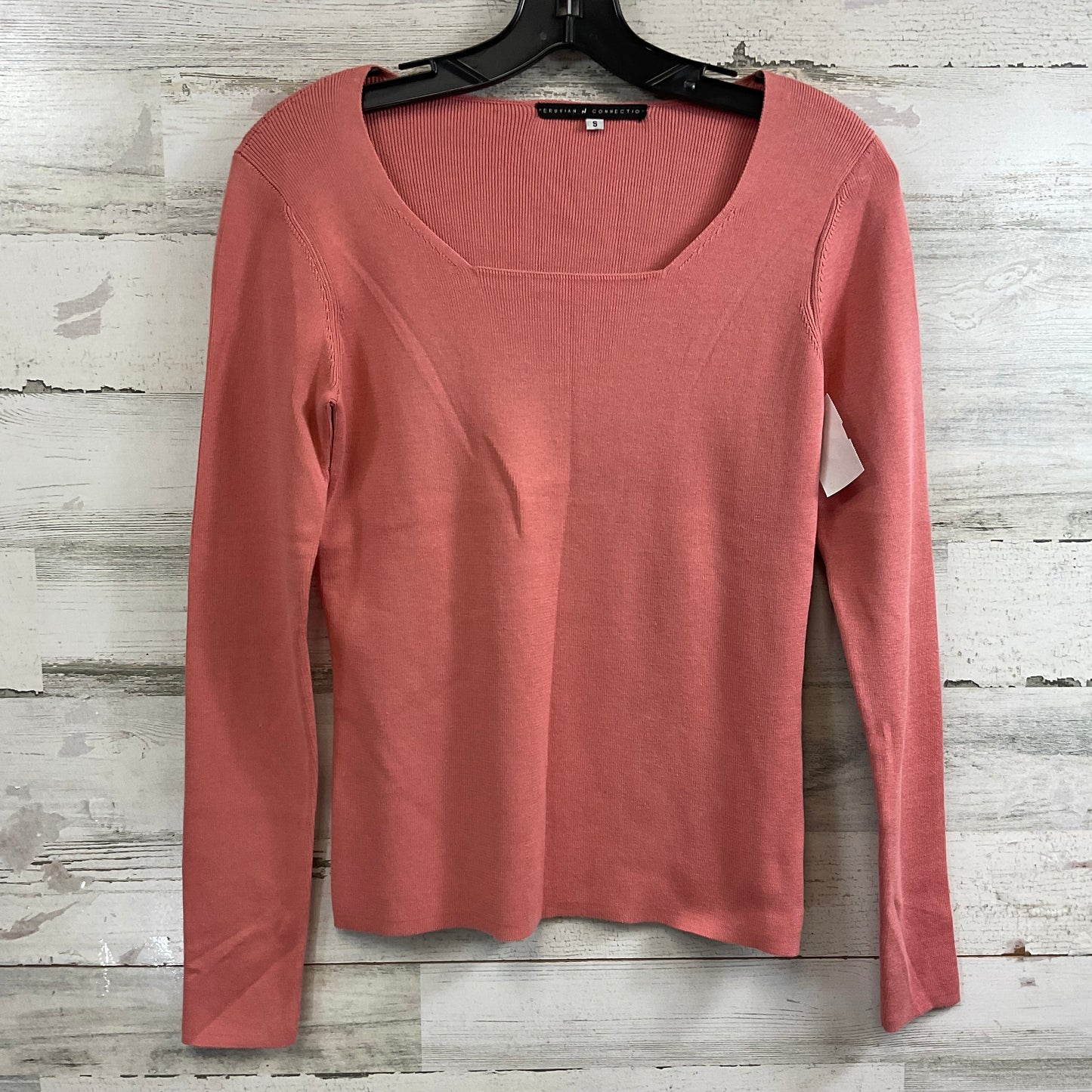 Top Long Sleeve By Peruvian Connection In Orange, Size: S