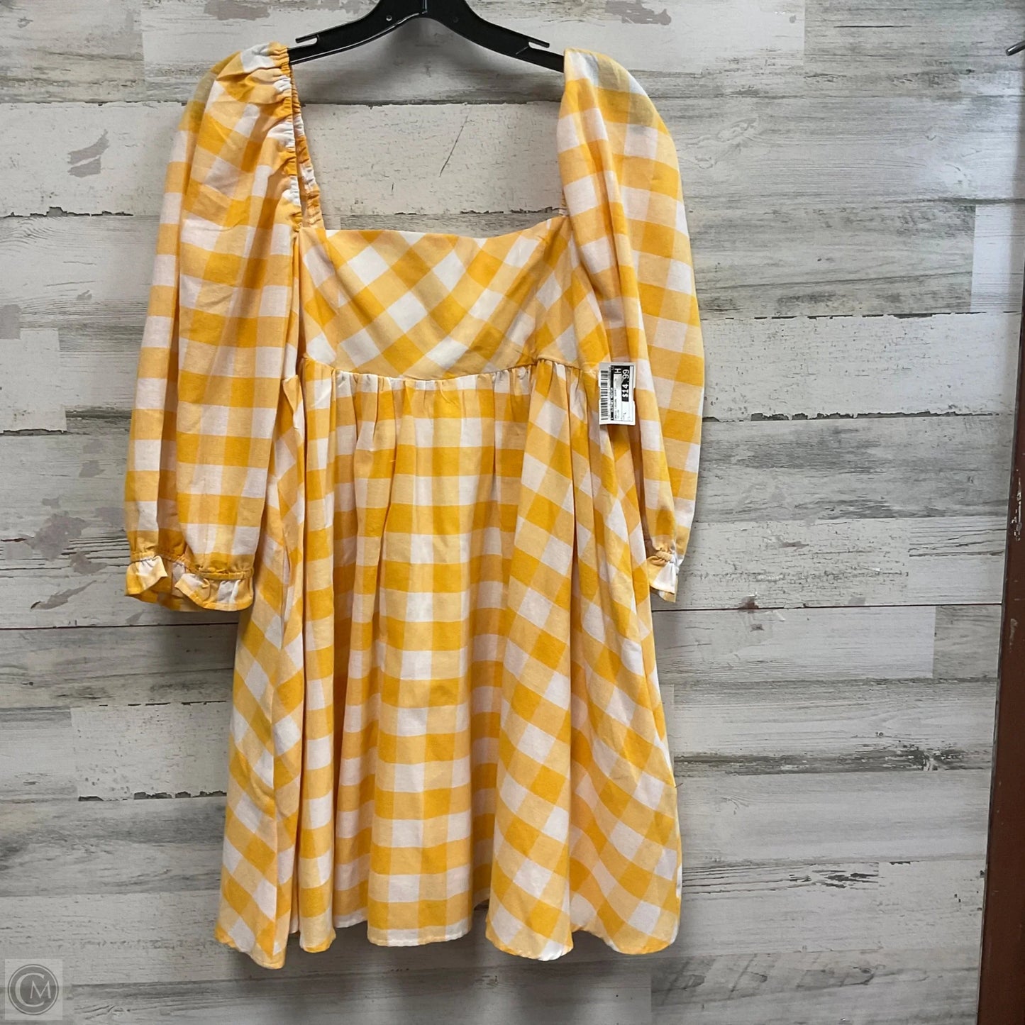 Dress Casual Short By big hit fashion In Yellow, Size: L
