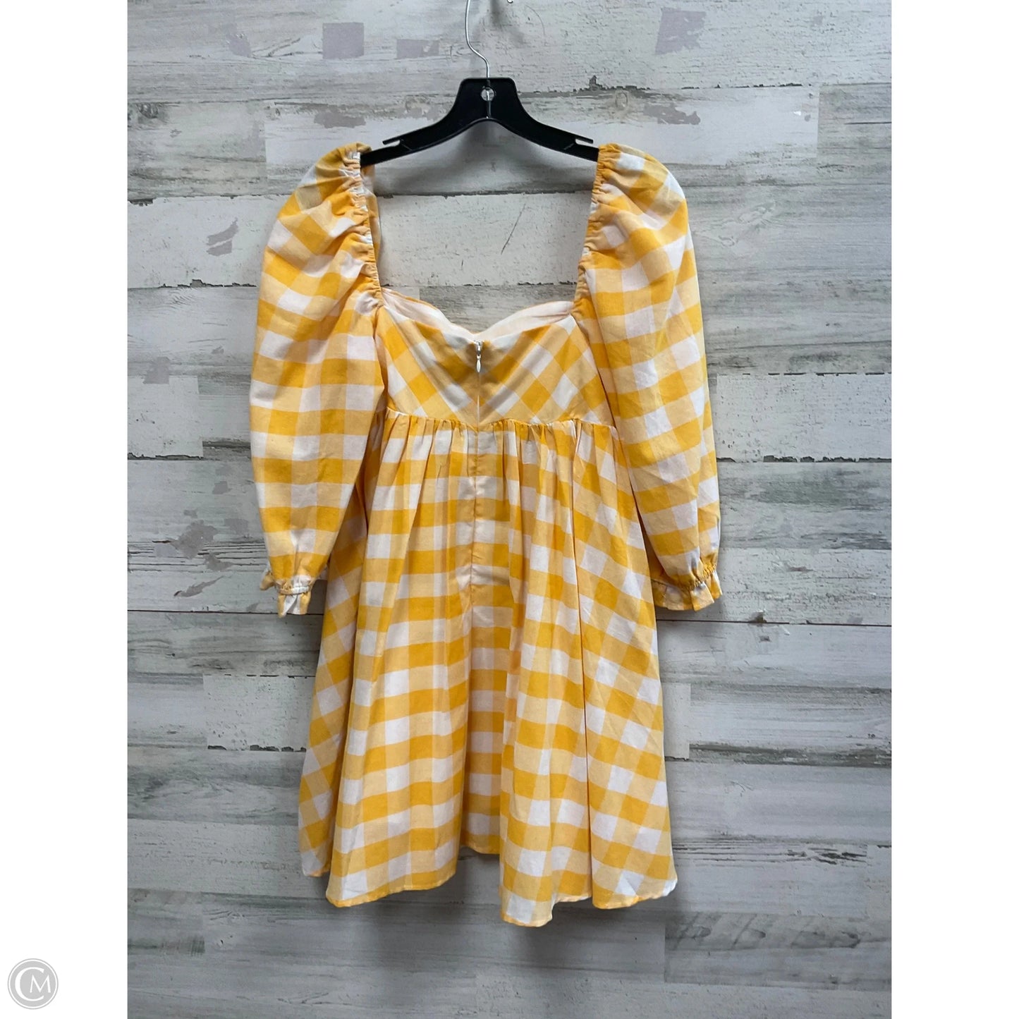 Dress Casual Short By big hit fashion In Yellow, Size: L