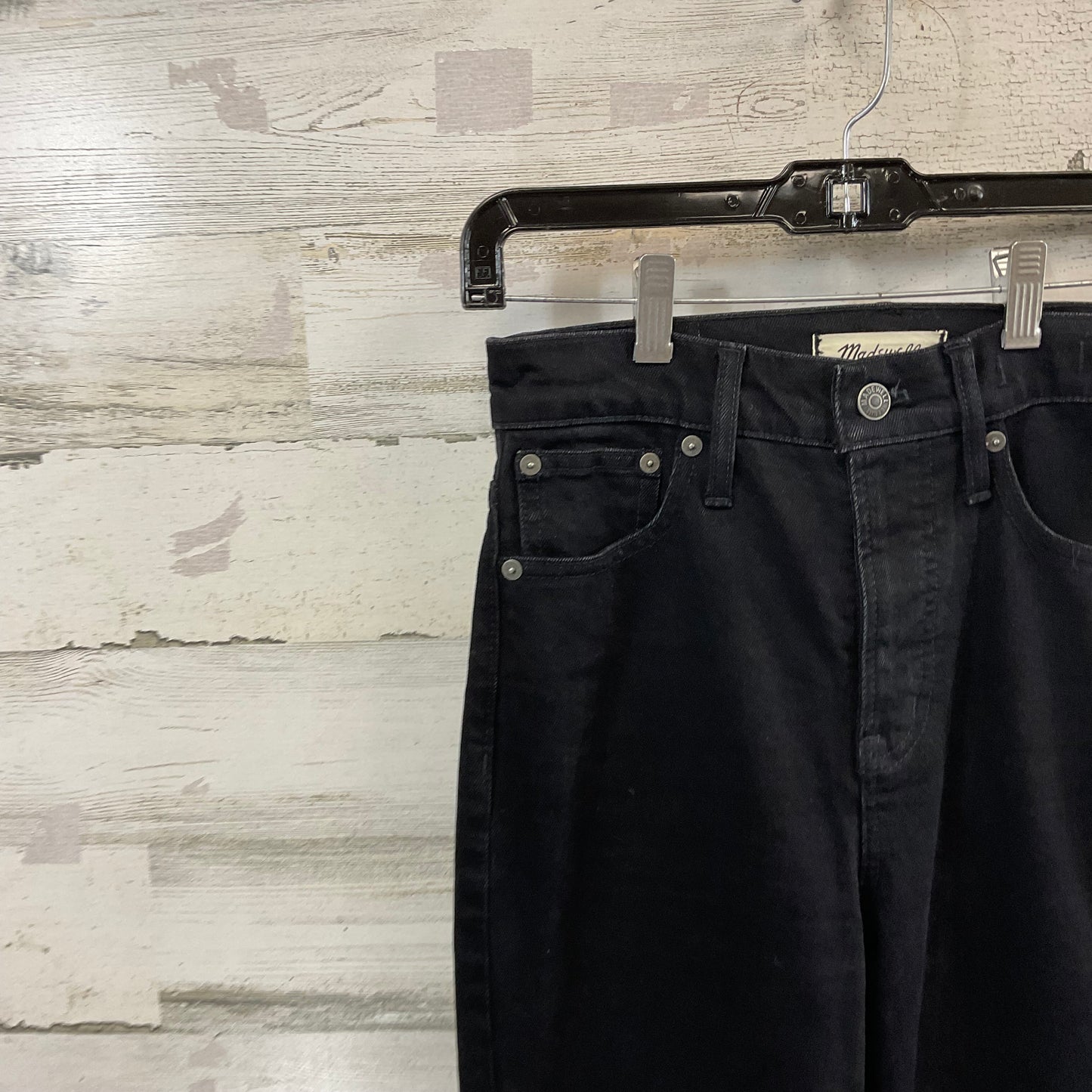 Jeans Flared By Madewell In Black Denim, Size: 00