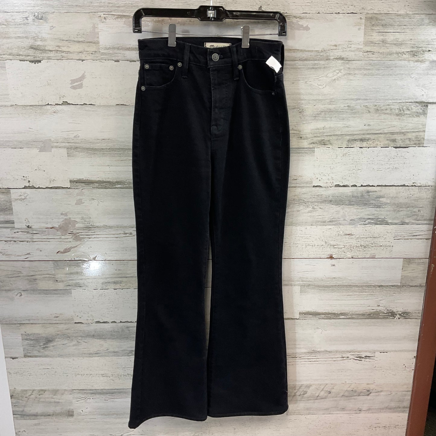 Jeans Flared By Madewell In Black Denim, Size: 00