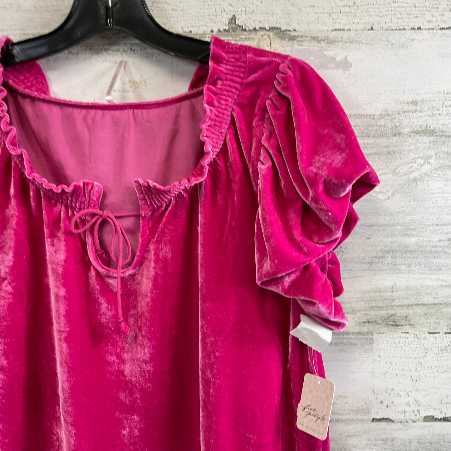 Top Short Sleeve By Free People In Pink, Size: S