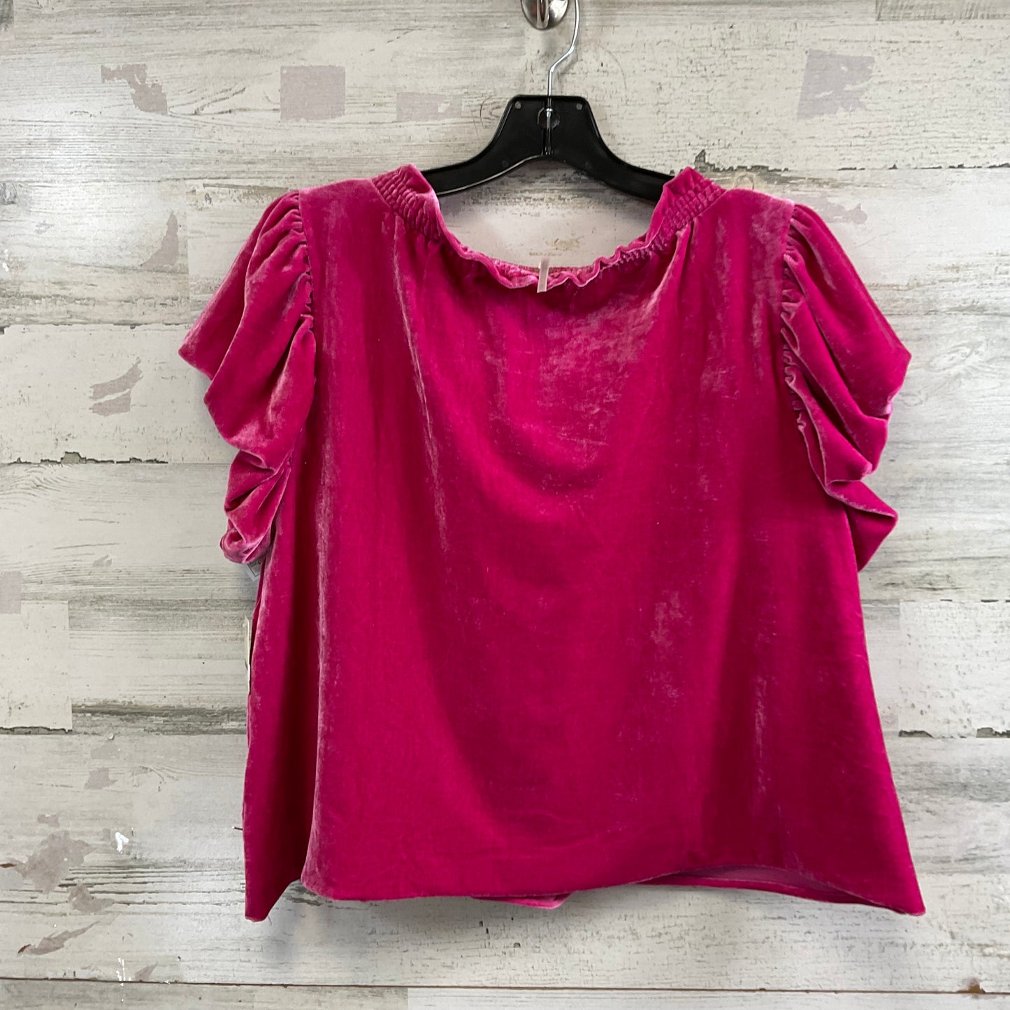 Top Short Sleeve By Free People In Pink, Size: S