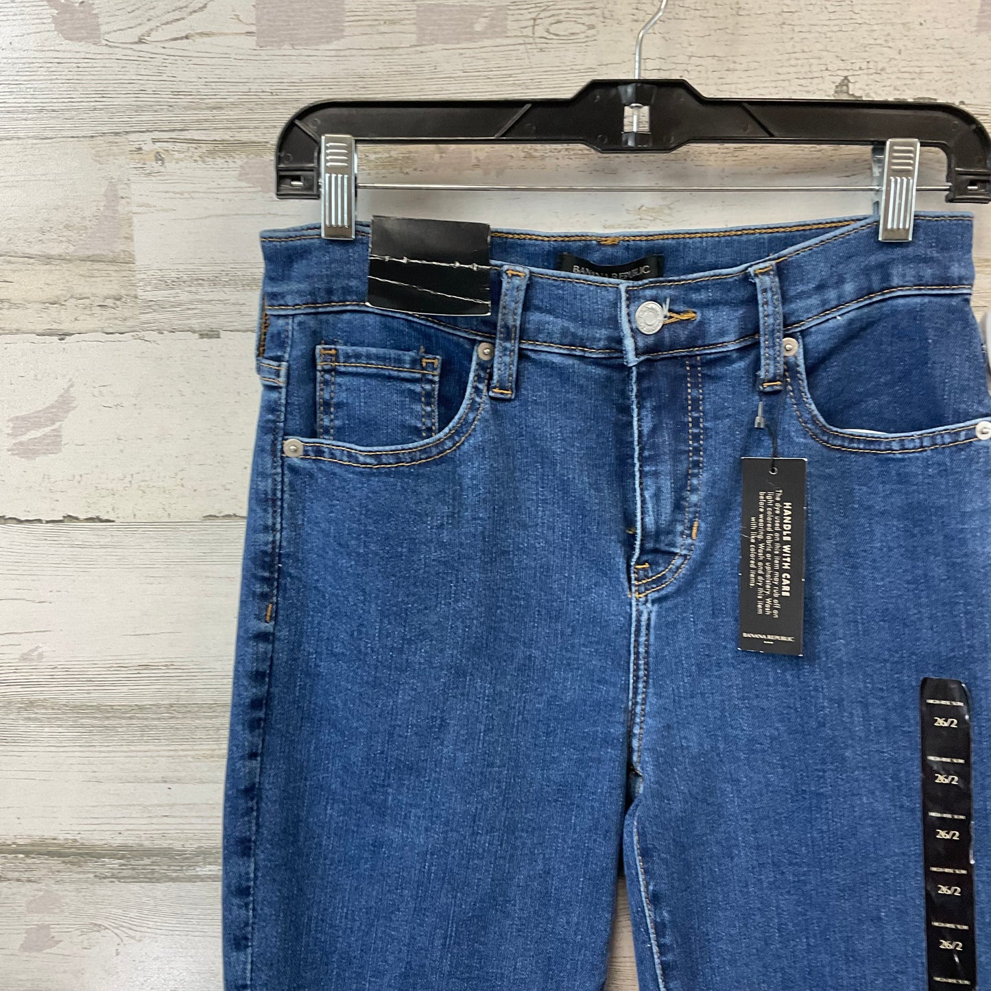 Jeans Skinny By Banana Republic In Blue Denim, Size: 2