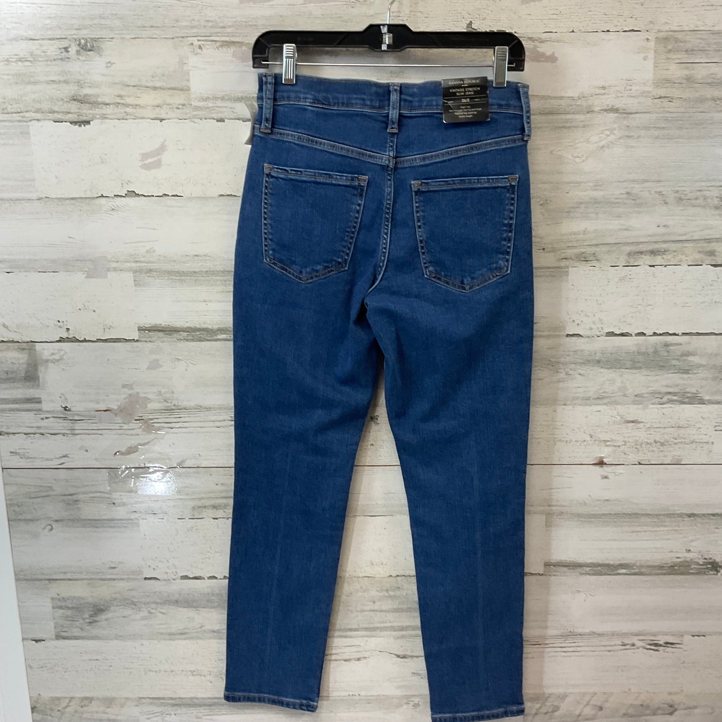 Jeans Skinny By Banana Republic In Blue Denim, Size: 2