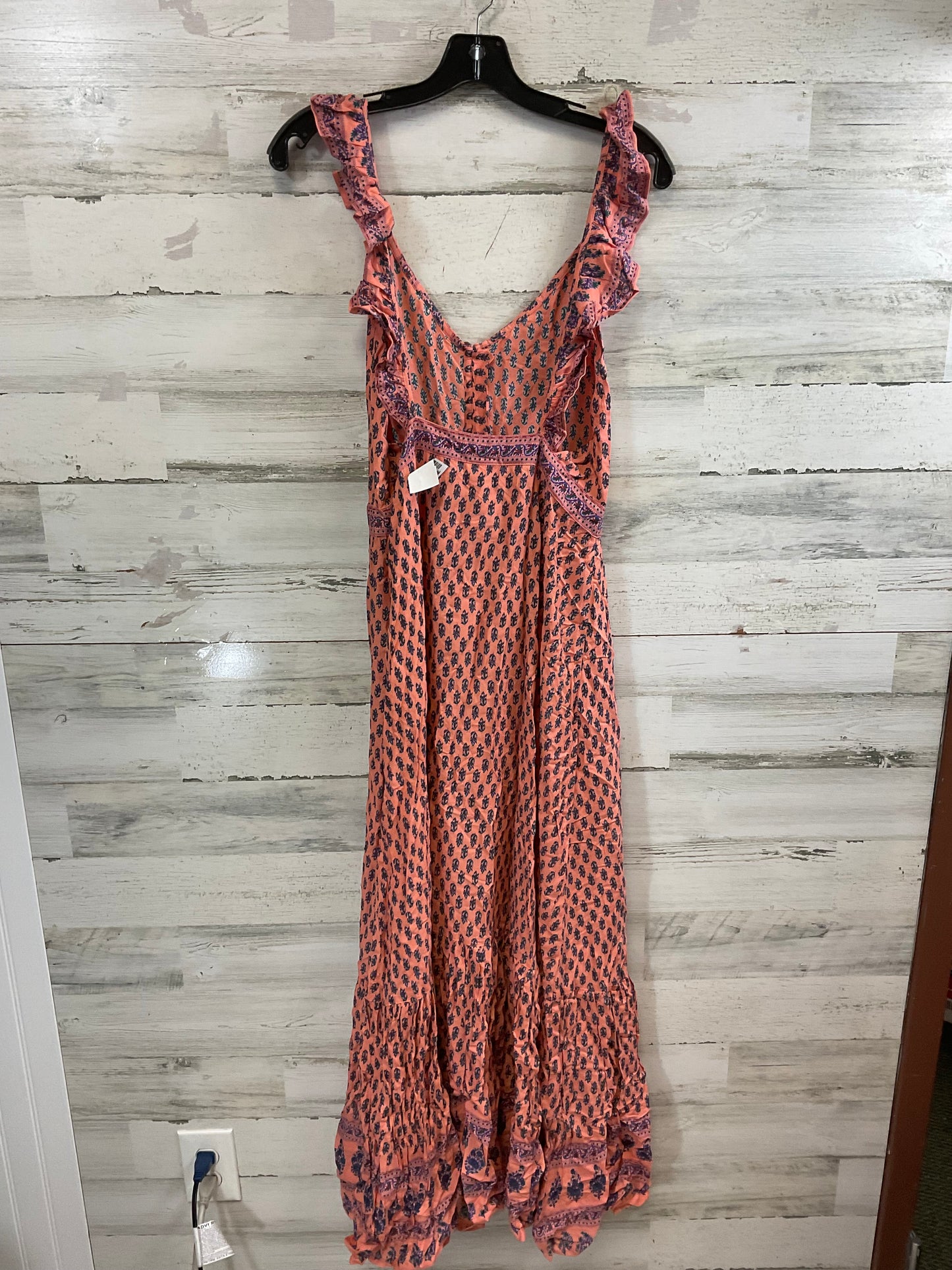 Dress Casual Maxi By RAGA In Orange, Size: S