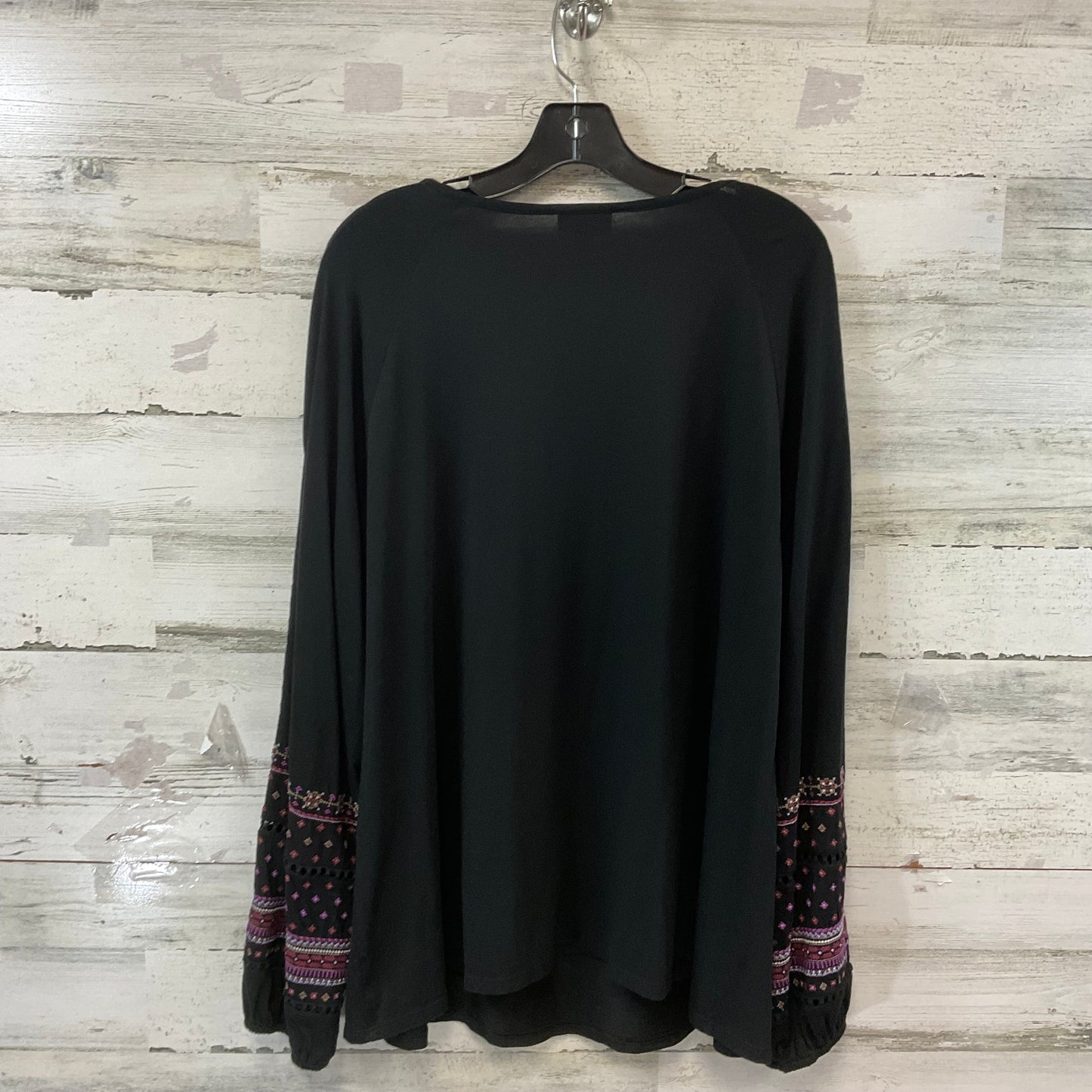 Top Long Sleeve By J. Jill In Black, Size: Xl