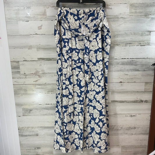 Pants Wide Leg By Suzanne Betro In Blue & White, Size: 3x