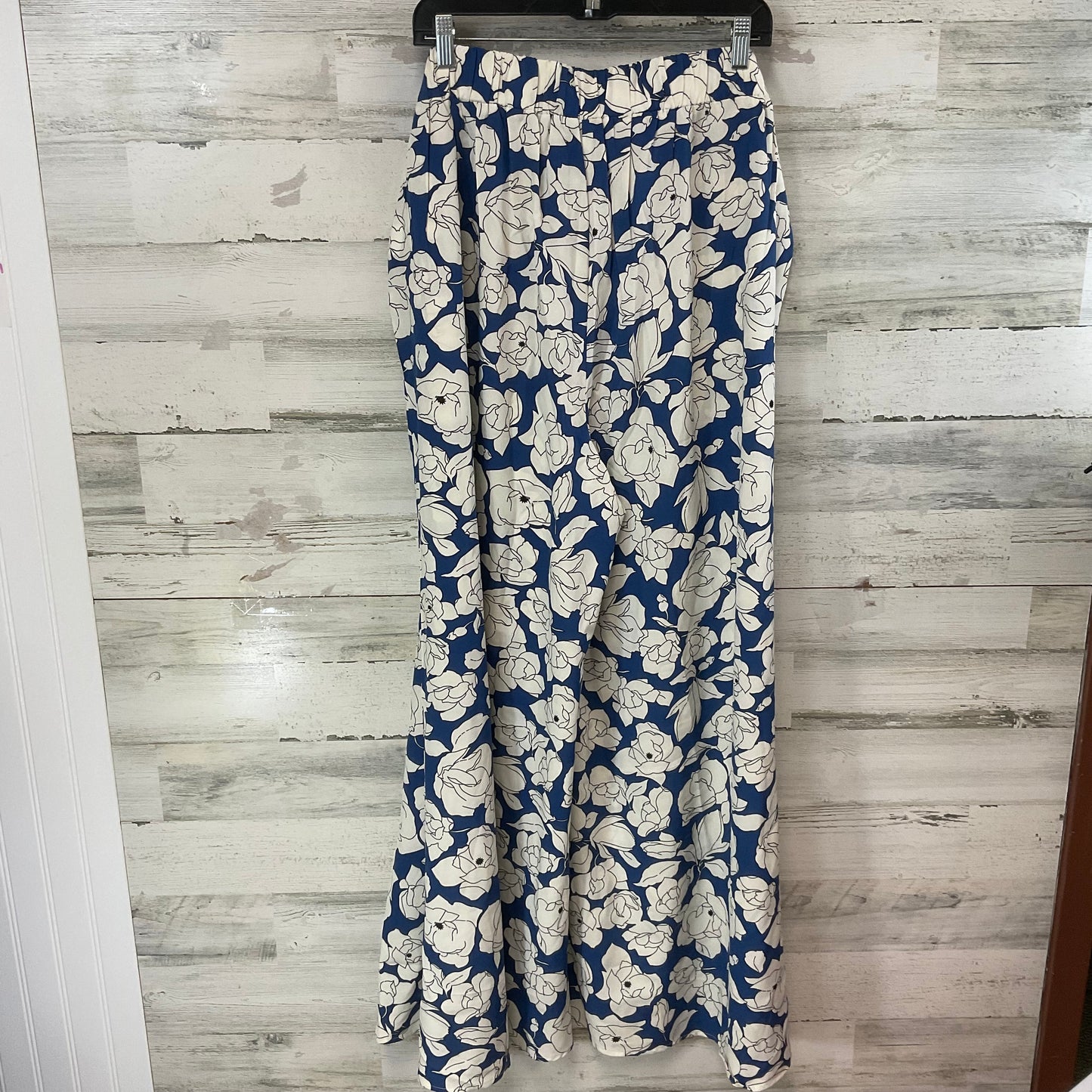 Pants Wide Leg By Suzanne Betro In Blue & White, Size: 3x