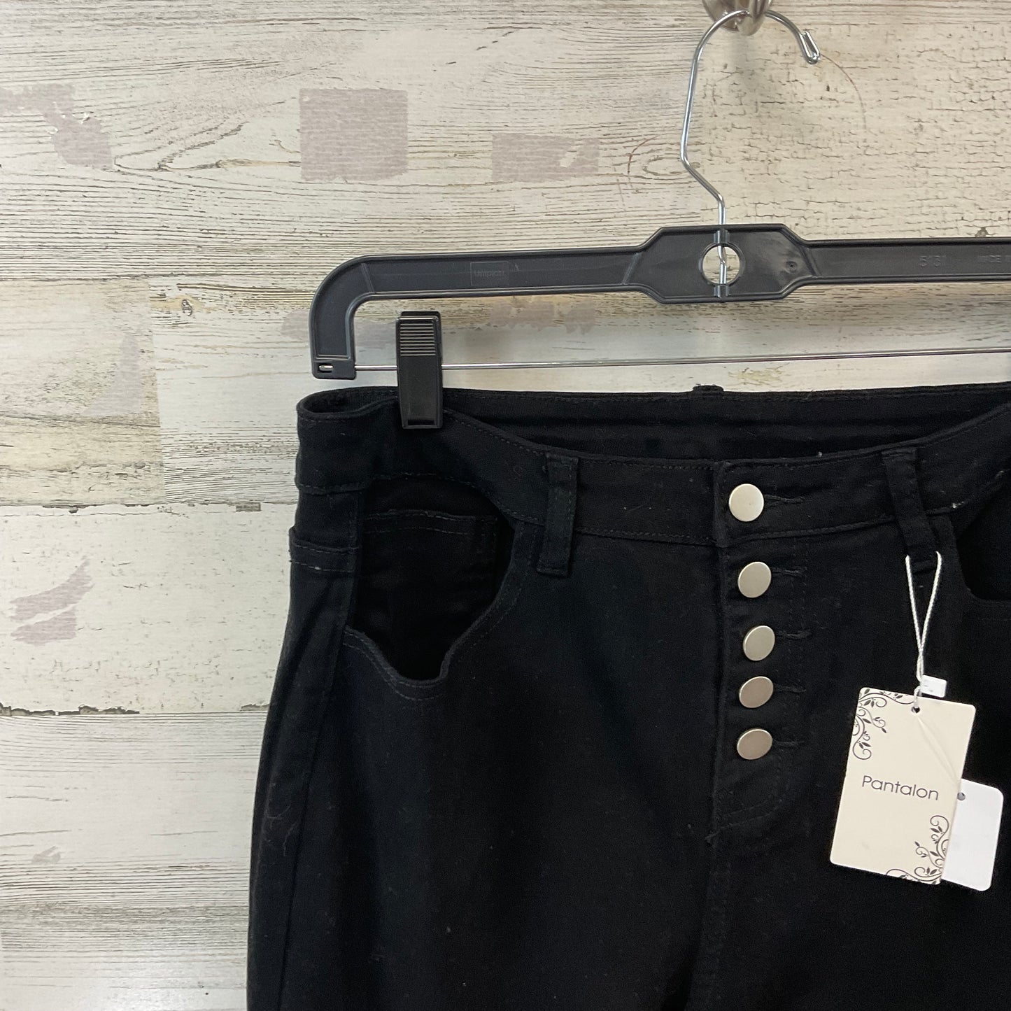 Jeans Flared By PANTALON In Black, Size: L