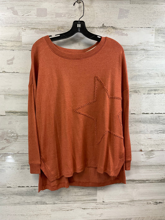 Top Long Sleeve By Democracy In Brown, Size: Xl