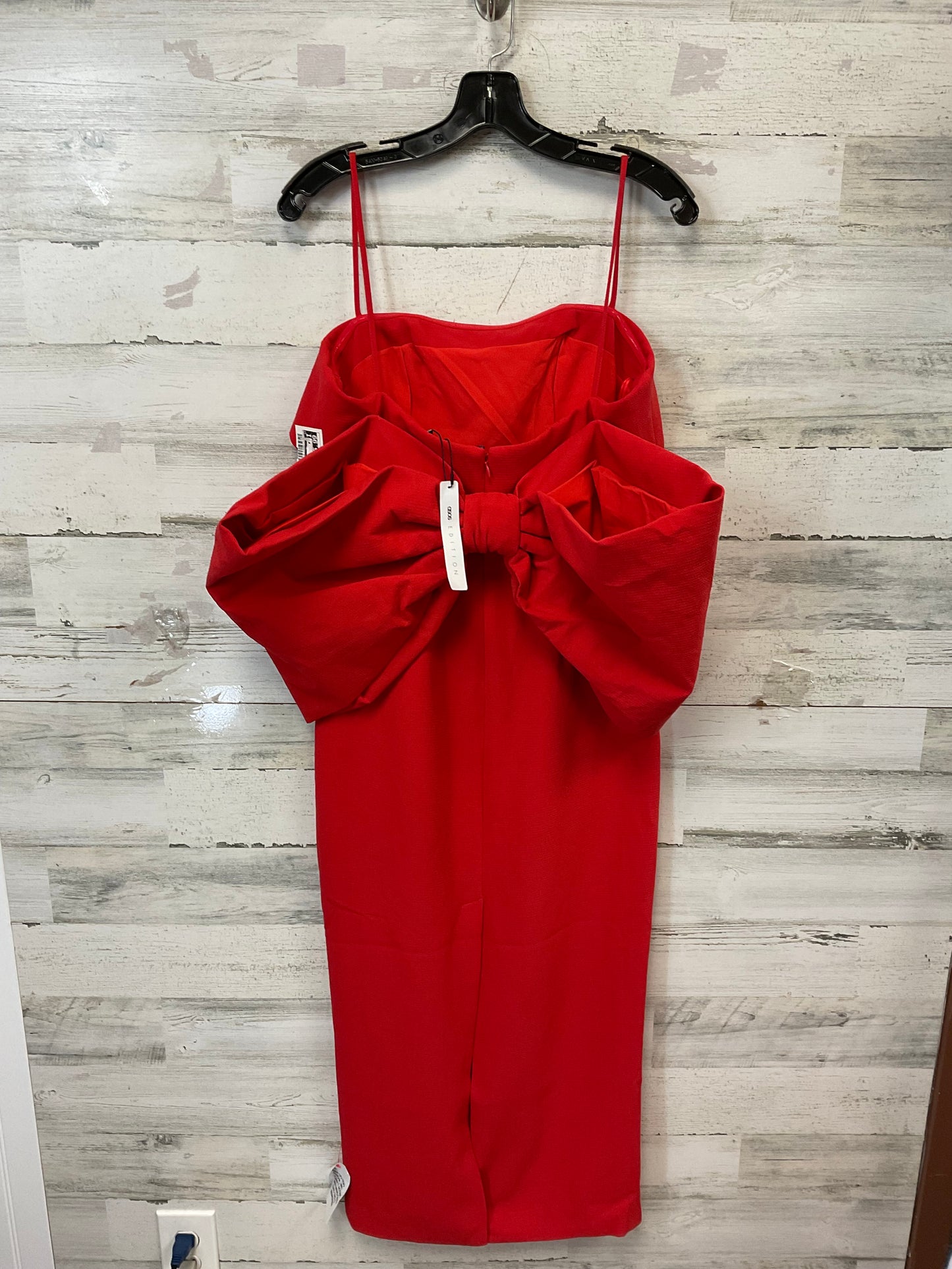 Dress Party Midi By Asos In Red, Size: S