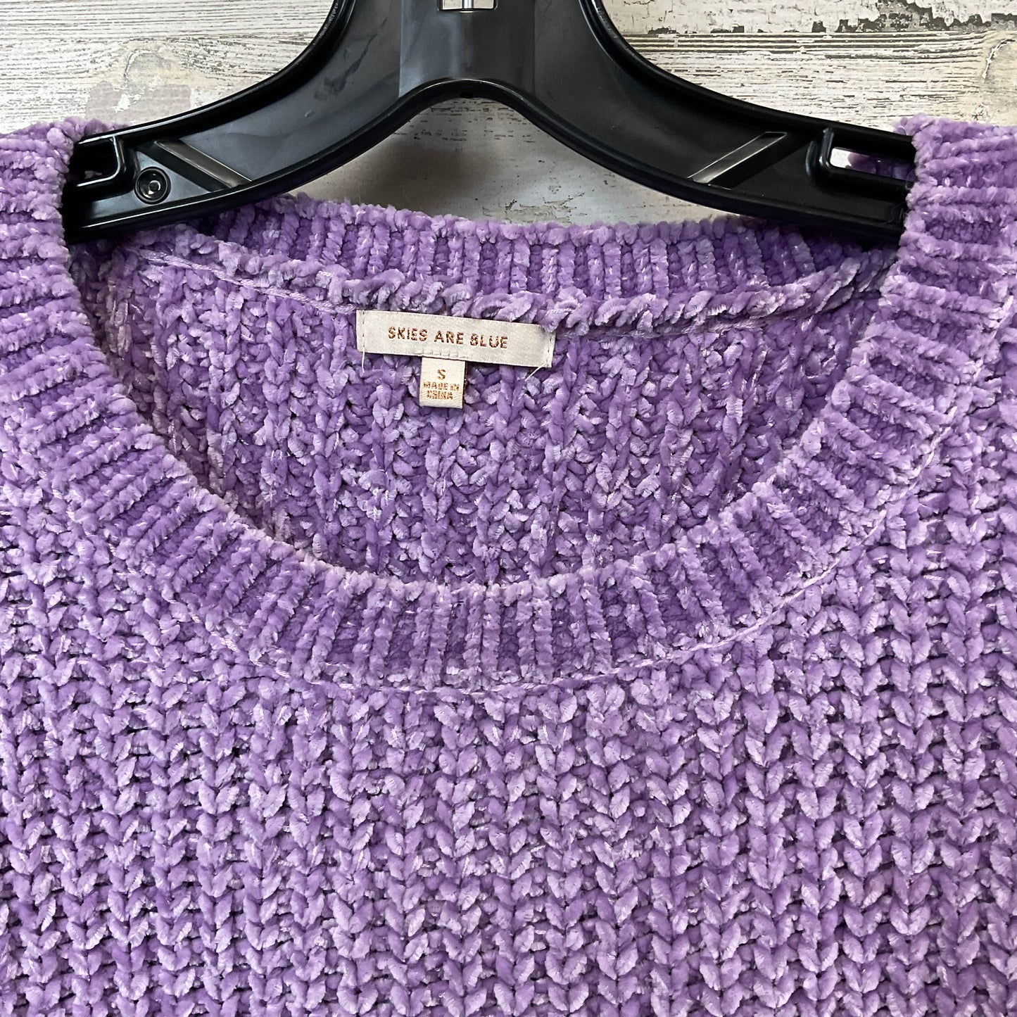 Sweater By Skies Are Blue In Purple, Size: S