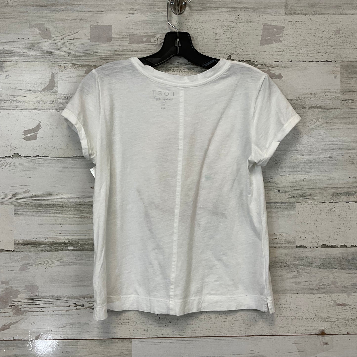 Top Short Sleeve By Loft In White, Size: Xs