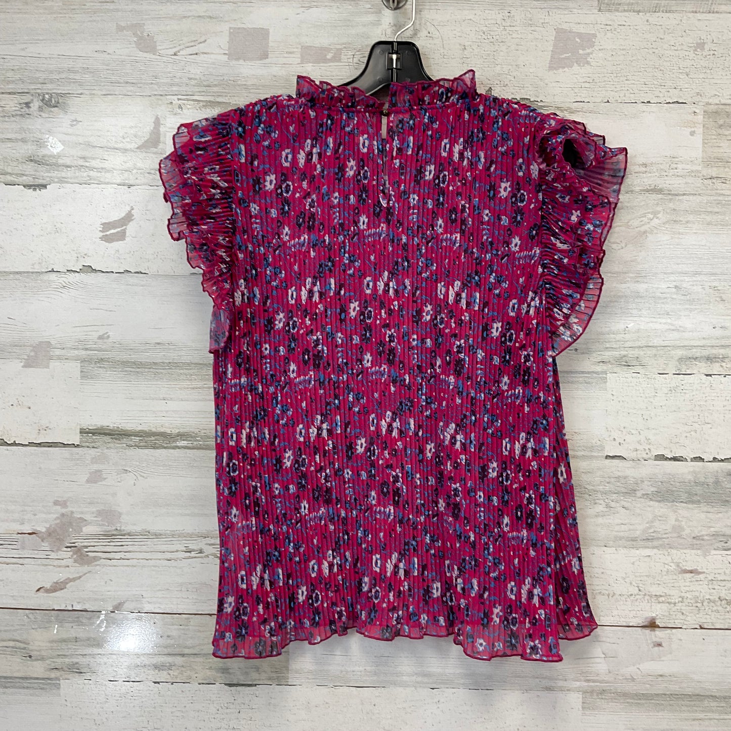 Top Short Sleeve By Anthropologie In Red, Size: L