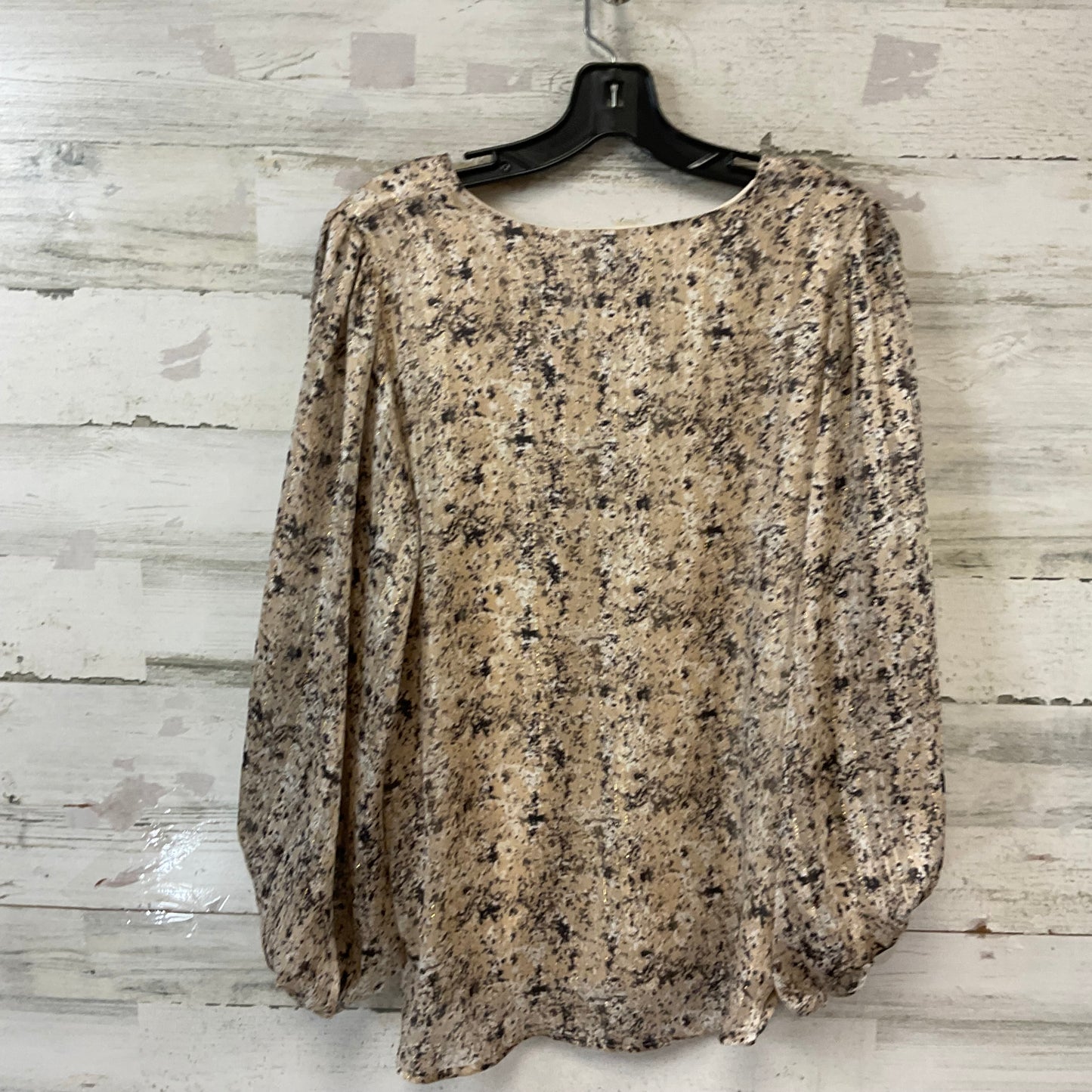 Top Long Sleeve By ADRIENNE In Tan, Size: S