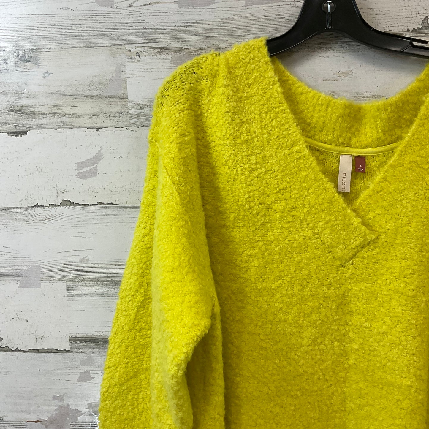 Sweater By Pilcro In Yellow, Size: L