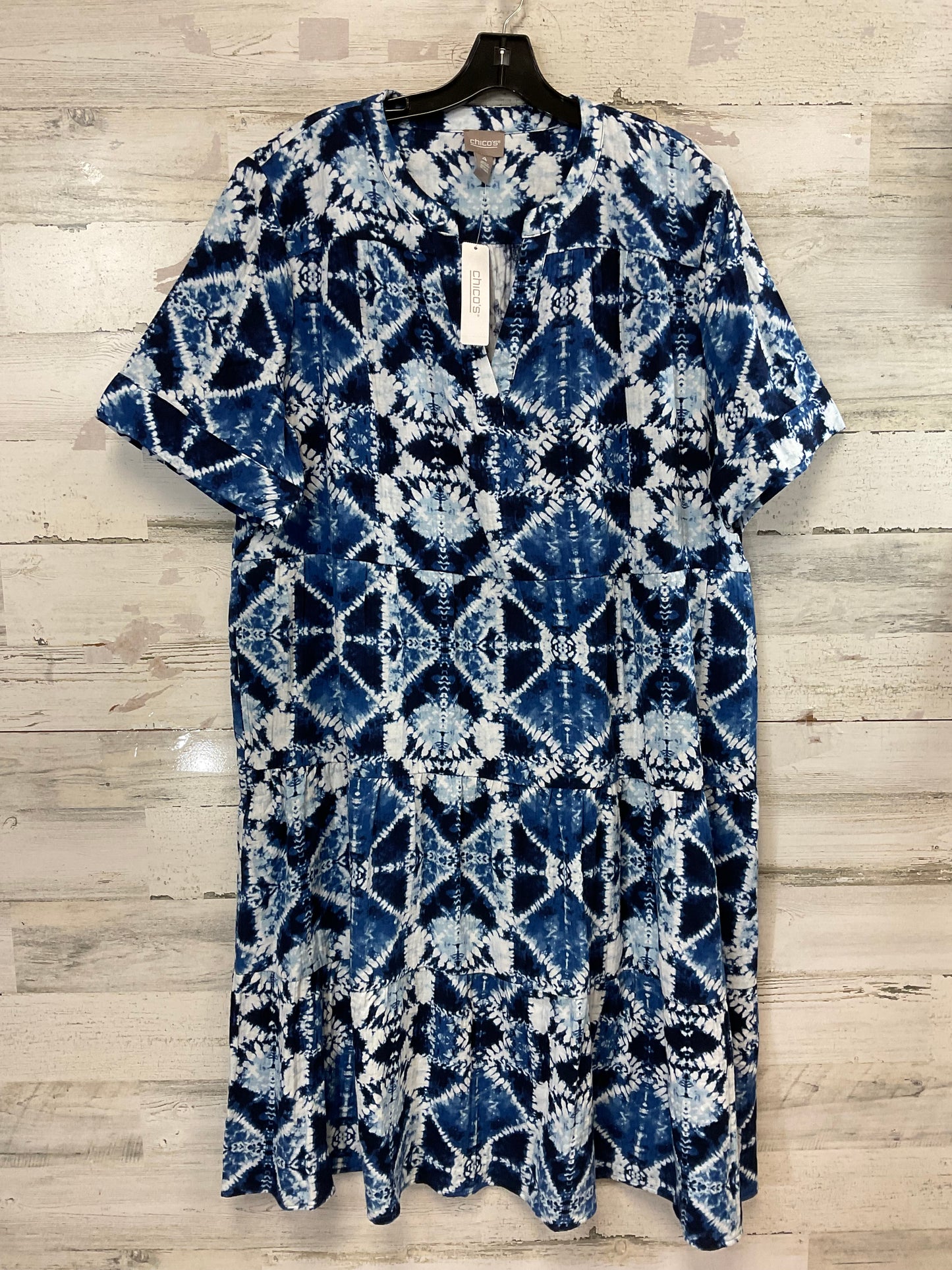 Dress Casual Short By Chicos In Blue, Size: Xxl