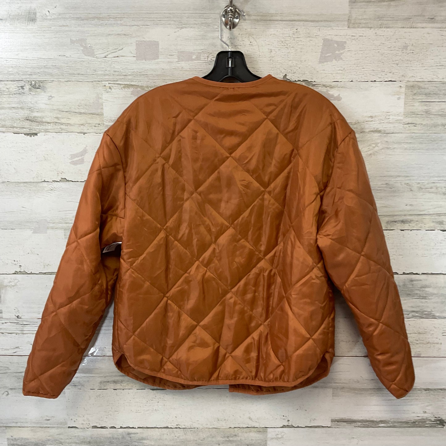 Jacket Puffer & Quilted By HEYSON In Brown, Size: S