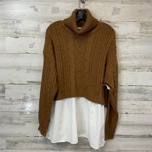 Sweater By Hyfve In Brown, Size: L