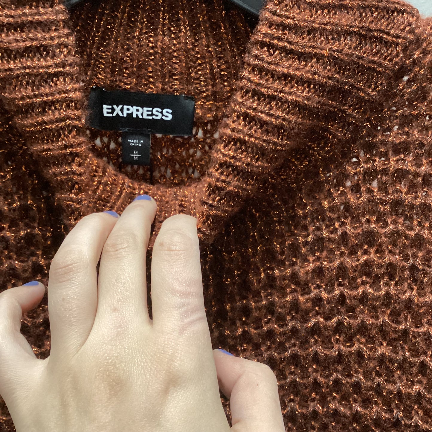 Sweater By Express In Brown, Size: M