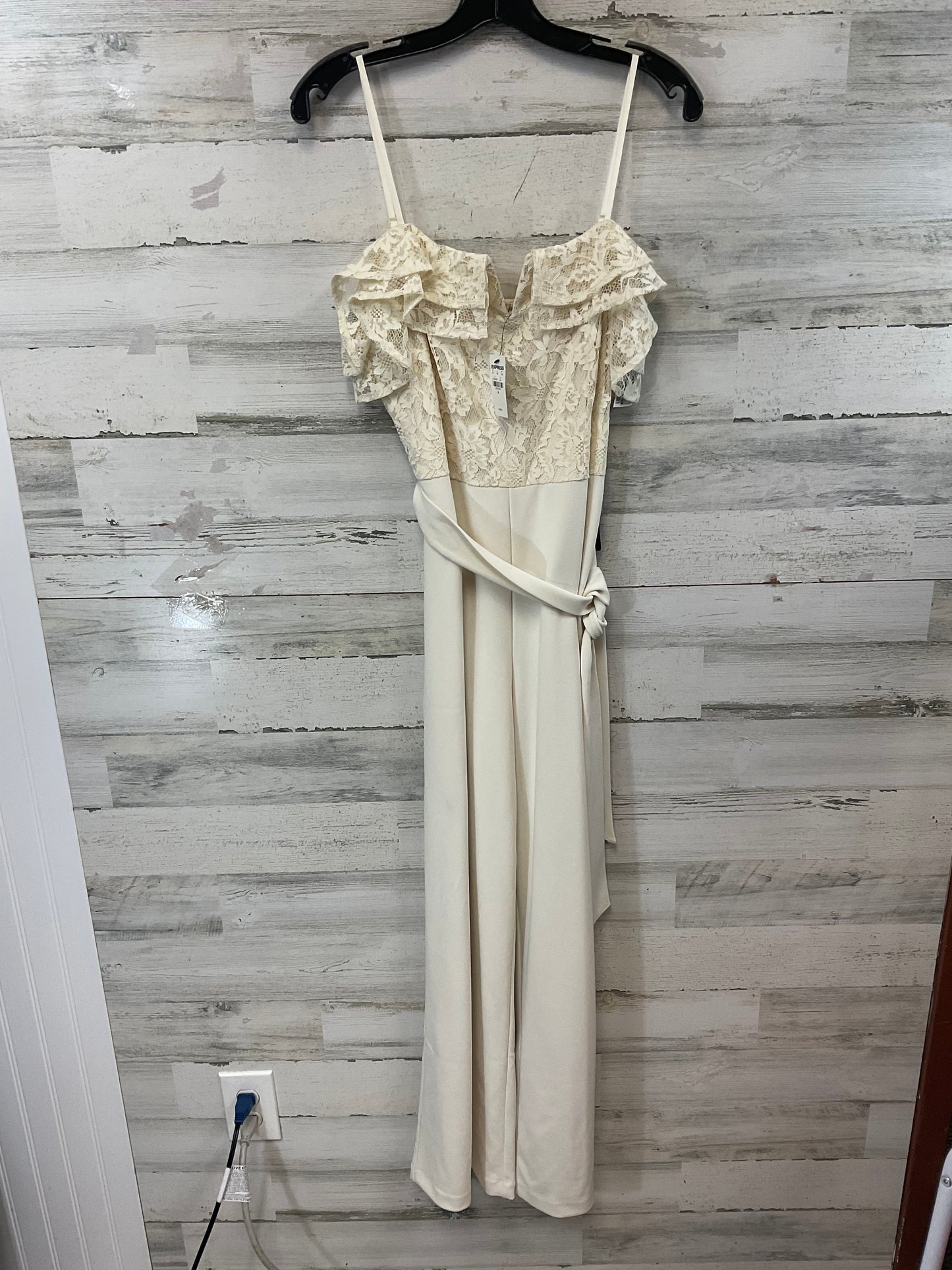 Jumpsuit By Express In Cream, Size: M