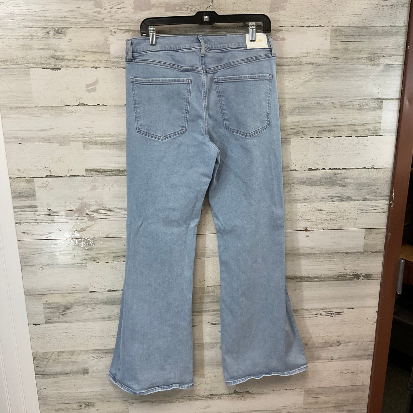 Jeans Flared By Express In Blue Denim, Size: 12