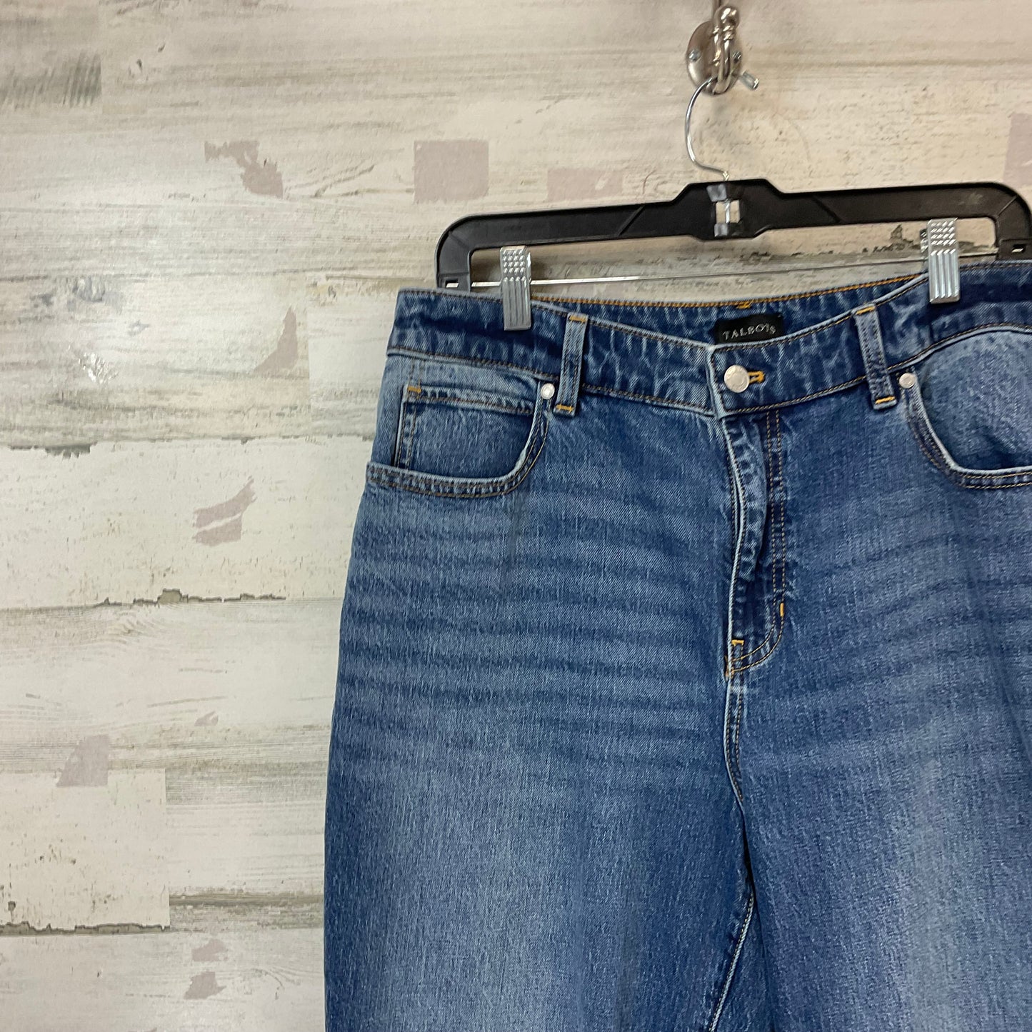 Jeans Boyfriend By Talbots In Blue Denim, Size: 12p