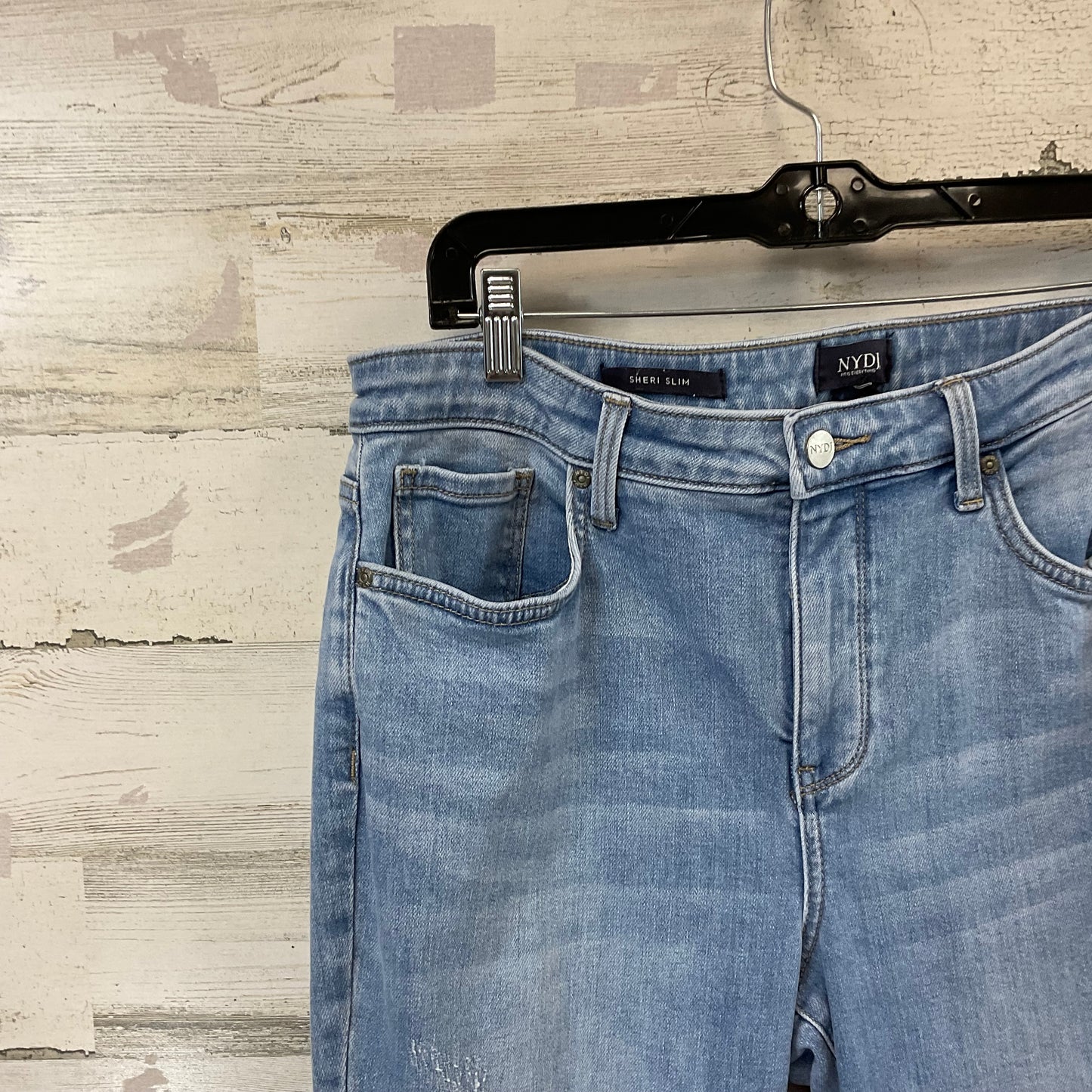 Jeans Straight By Not Your Daughters Jeans In Blue Denim, Size: 12