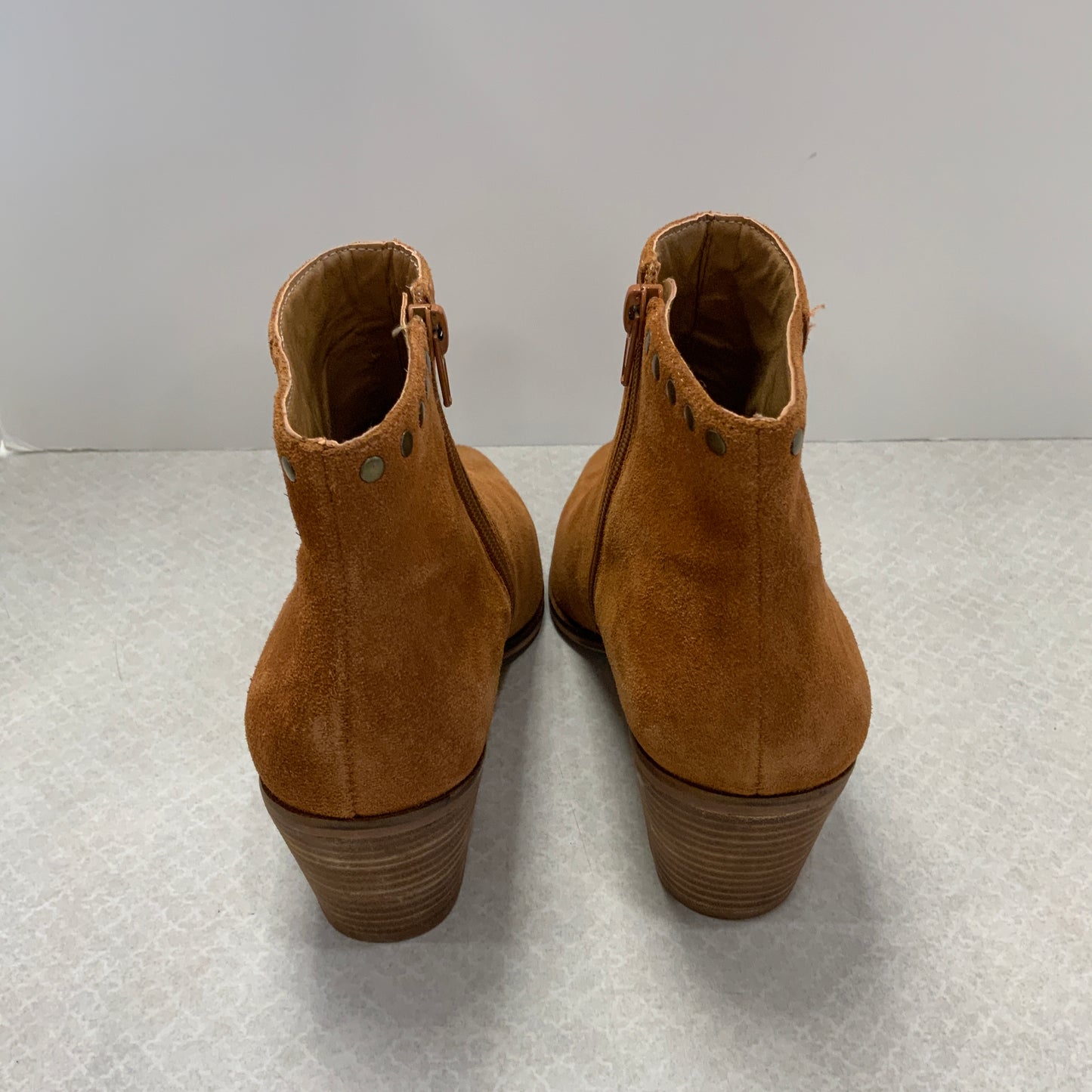 Boots Ankle Heels By Lucky Brand In Brown, Size: 8