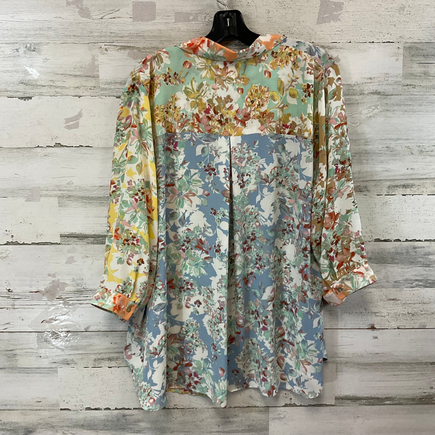 Blouse Long Sleeve By Rose And Olive In Green, Size: 1x