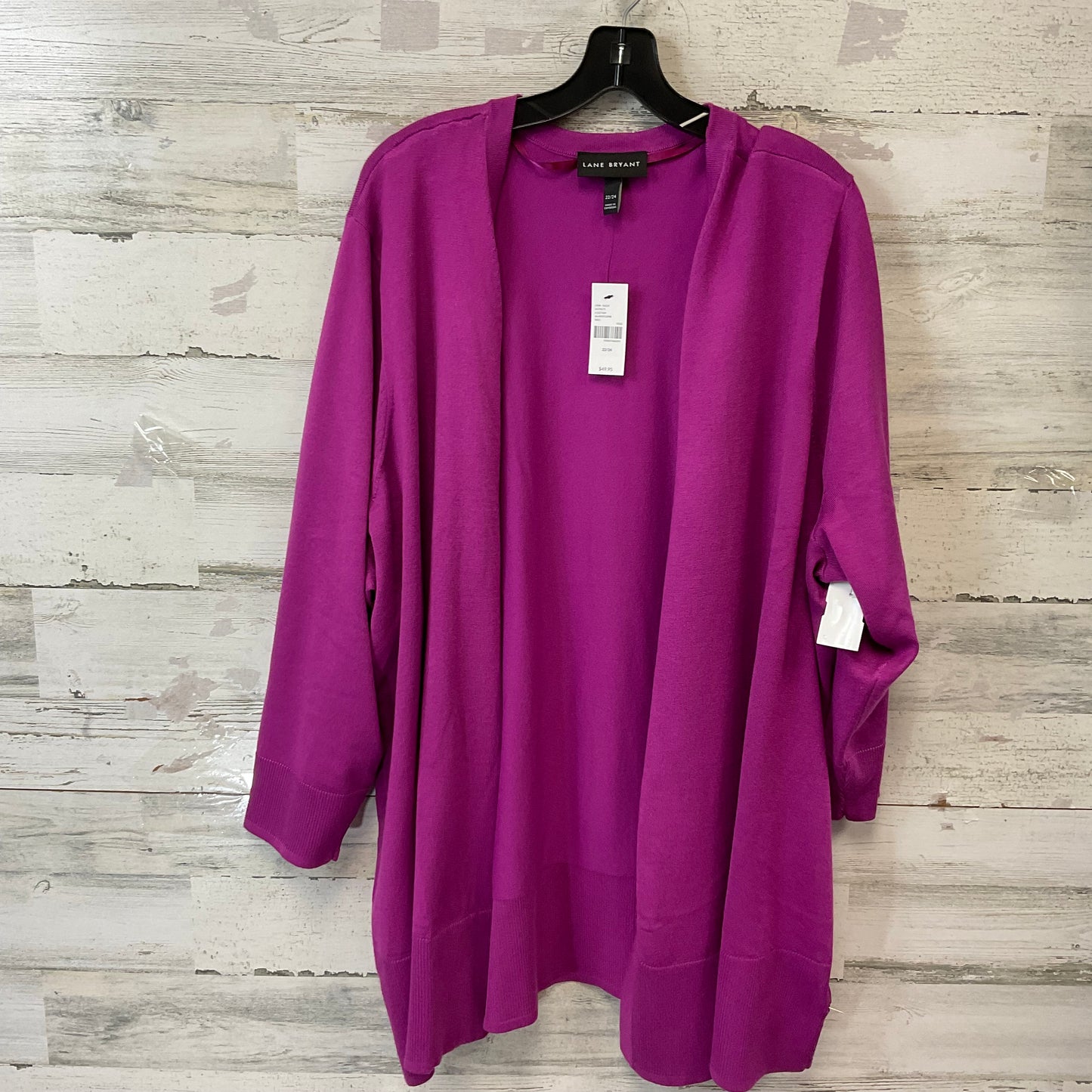 Cardigan By Lane Bryant In Purple, Size: 3x