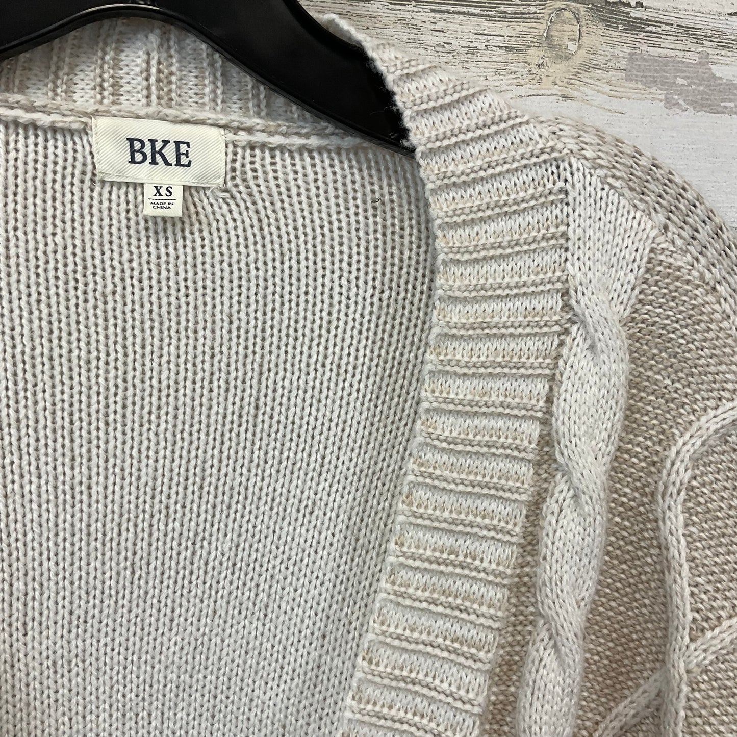 Sweater Cardigan By Bke In Beige, Size: Xs