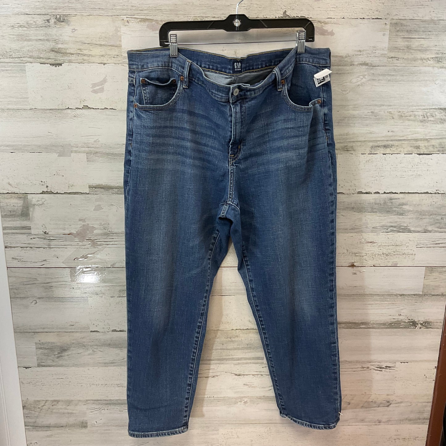 Jeans Straight By Gap In Blue Denim, Size: 20