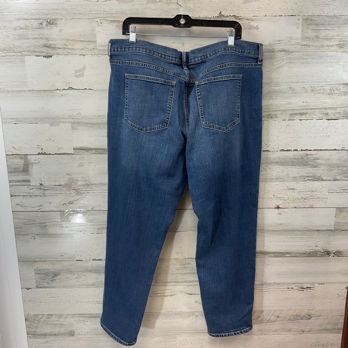 Jeans Straight By Gap In Blue Denim, Size: 20