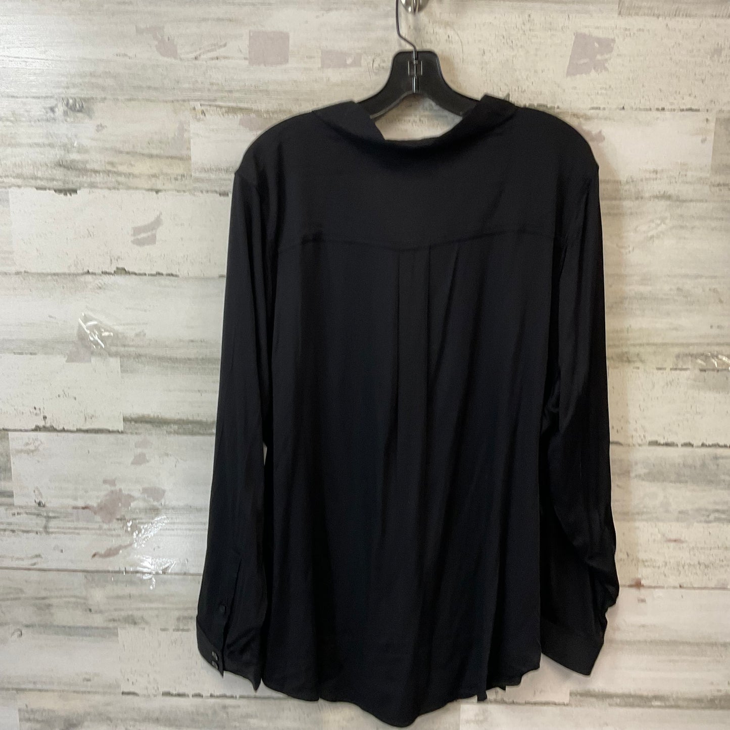 Blouse Long Sleeve By Torrid In Black, Size: 3x