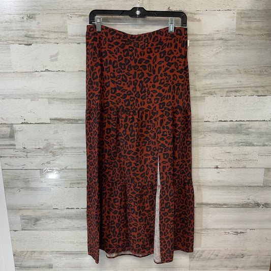 Skirt Midi By Nine West Apparel In Animal Print, Size: M