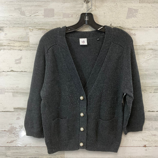 Sweater Cardigan By Cabi In Grey, Size: S