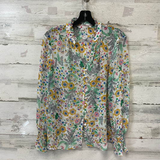 Blouse Long Sleeve By Boden In Green, Size: M