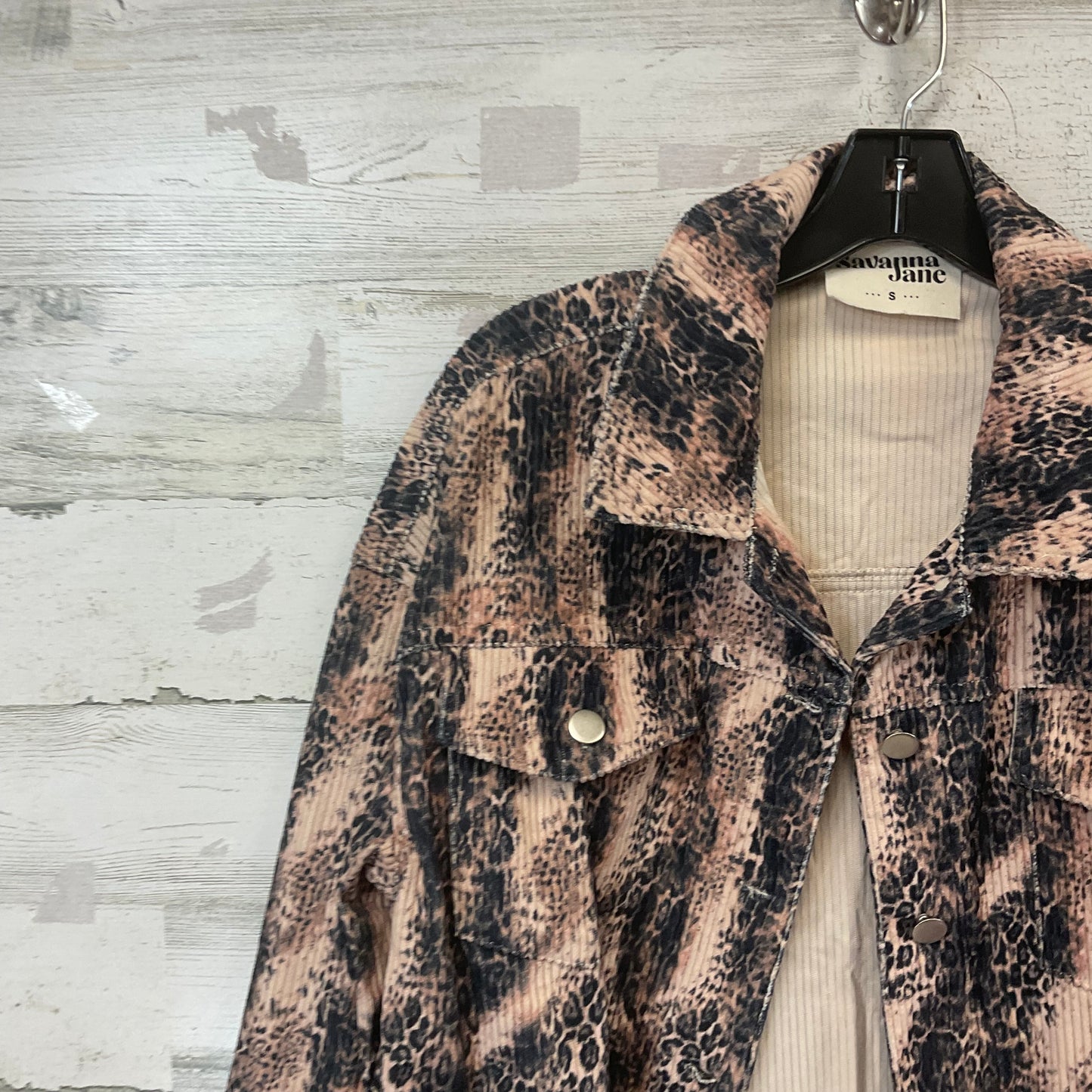 Jacket Other By Savanna Jane In Animal Print, Size: S