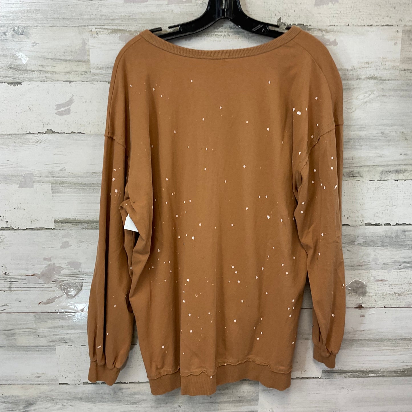 Top Long Sleeve Basic By Fantastic Fawn In Tan, Size: S