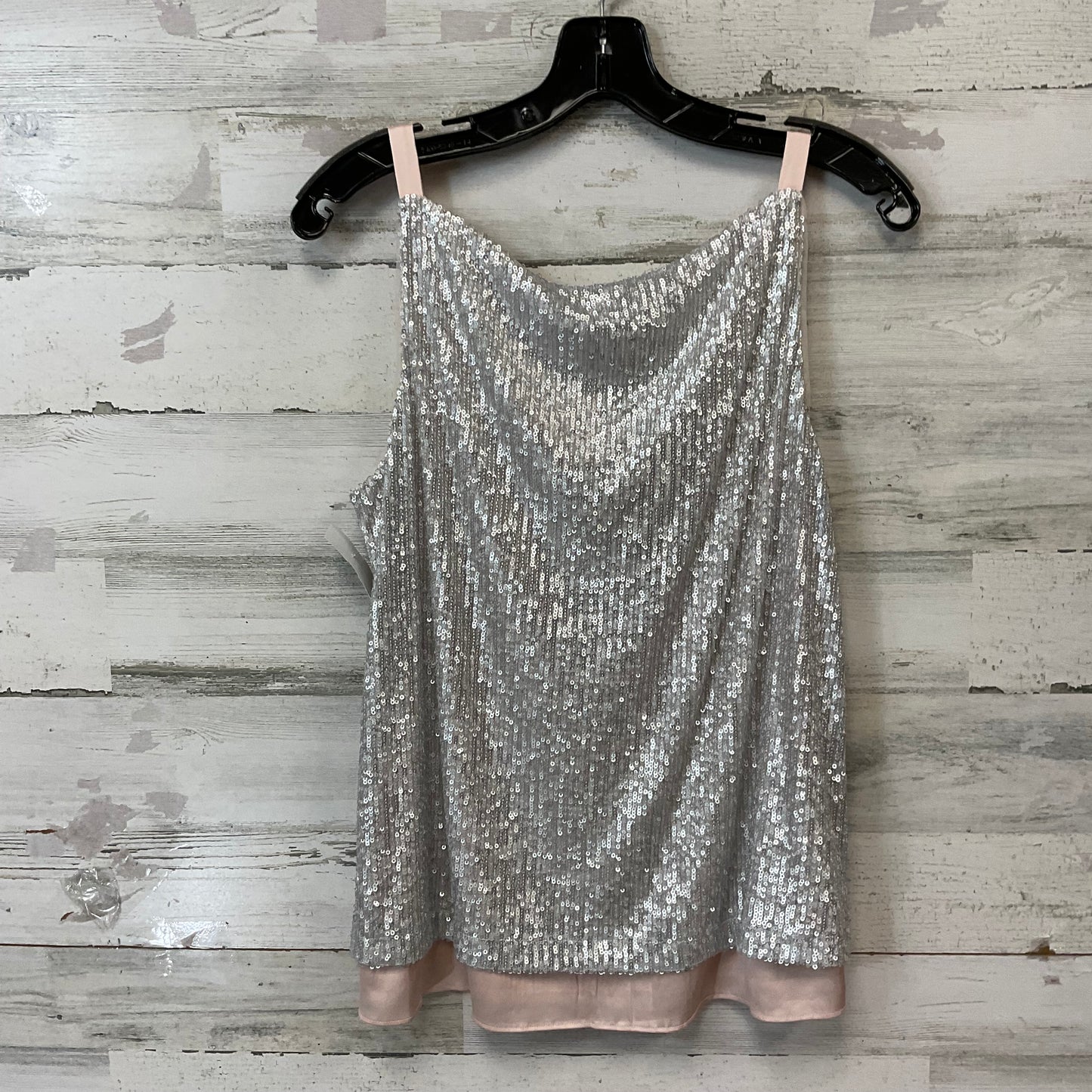 Top Sleeveless By White House Black Market In Silver, Size: M