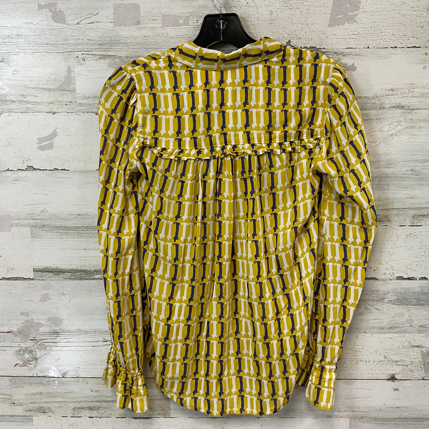 Blouse Long Sleeve By Maeve In Yellow, Size: S